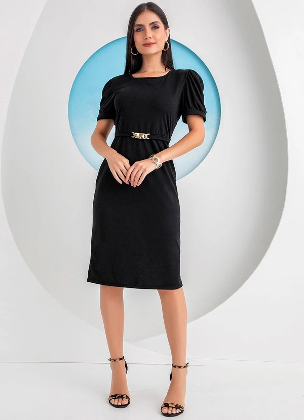 Rosalie - Vestido Preto em Malha 3