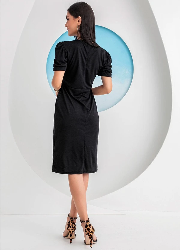 Rosalie - Vestido Preto em Malha 4