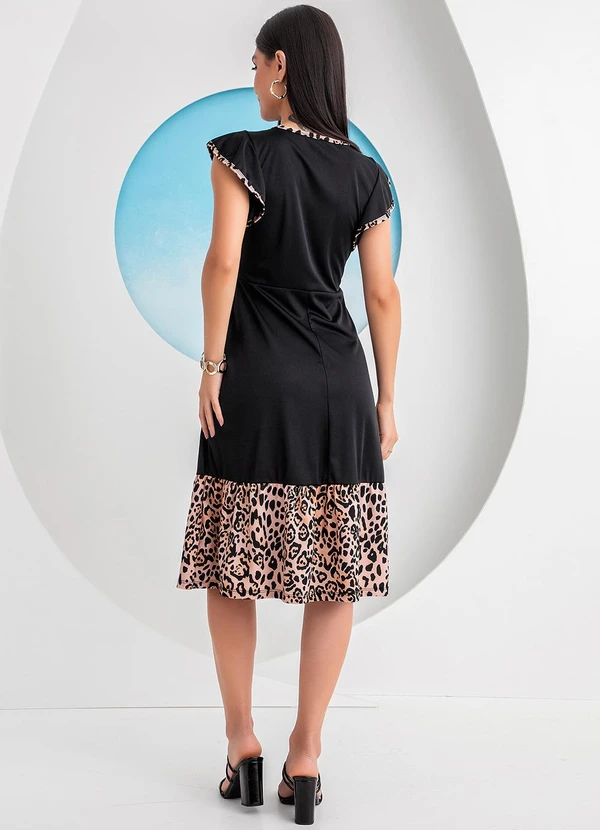 Rosalie - Vestido Preto em Malha 4