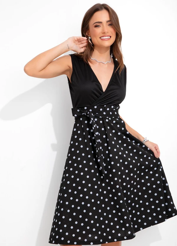 Rosalie - Vestido Preto em Malha 5