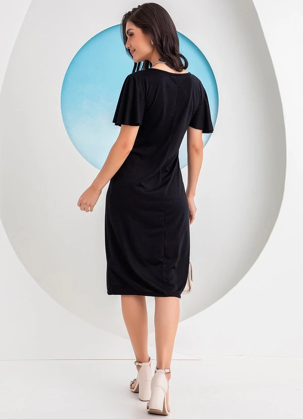 Rosalie - Vestido Preto em Poliviscose 4