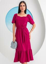 Vestido Prpura em Malha