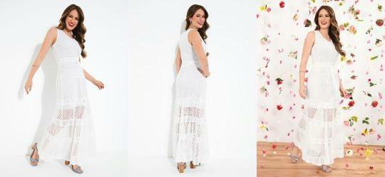 Vestido Regata em Tric Branco