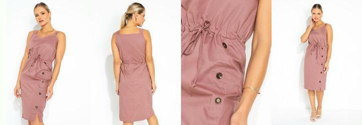 Vestido Rosa com Alas