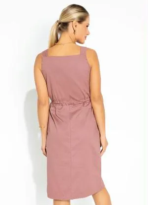 Rosalie - Vestido Rosa com Alças - ROSALIE