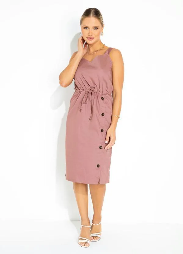 Rosalie - Vestido Rosa com Alças 8