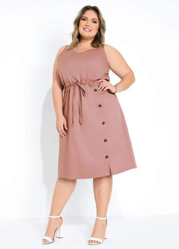 Rosalie - Vestido Rosa com Alças 3