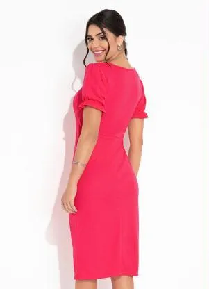 Rosalie - Vestido Rosa Decote Princesa - ROSALIE