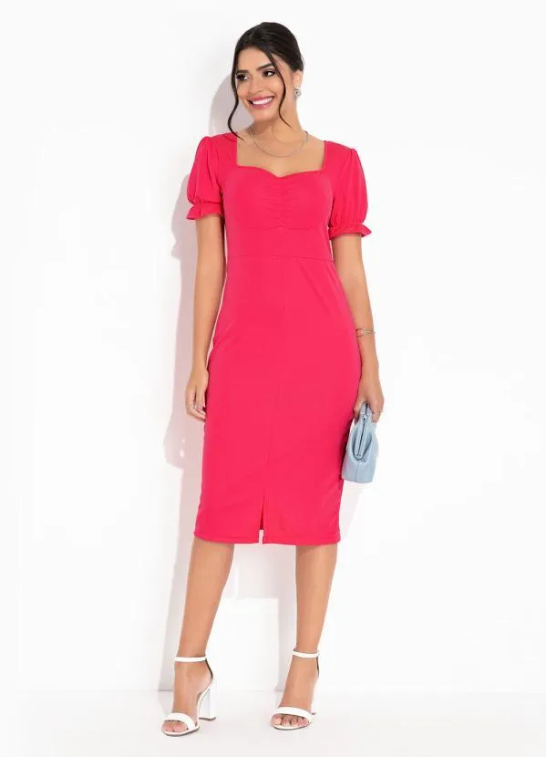 Rosalie - Vestido Rosa Decote Princesa 4