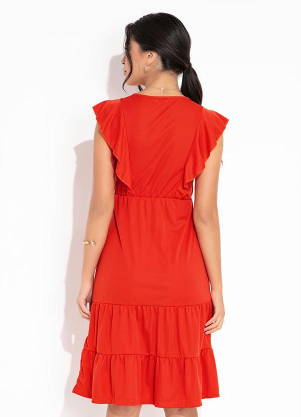 Queima Estoque - Vestido sem Mangas Laranja Moda Evangélica 2