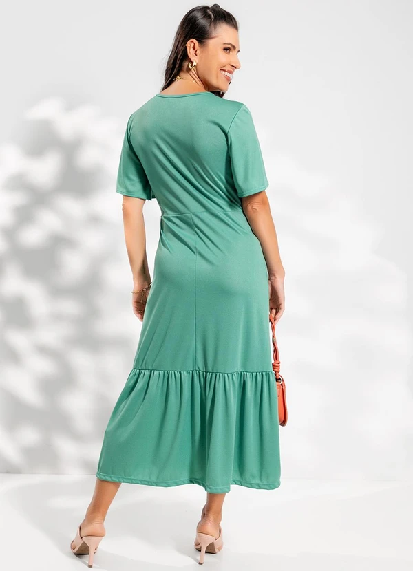 Rosalie - Vestido Verde Claro em Malha 2