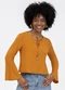 Habana - Bata em Viscose Verde - variação: Laranja