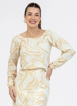 Habana - Bata em Viscose Off White - HABANA
