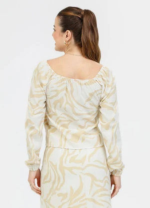 Habana - Bata em Viscose Off White - HABANA