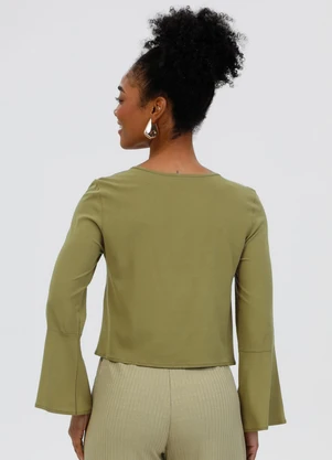 Habana - Bata em Viscose Verde - HABANA