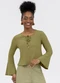 Habana - Bata em Viscose Verde - variação: Verde