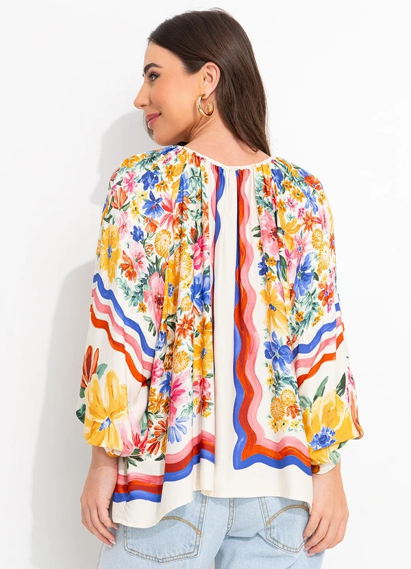 Farm - Bata Lenço Floraline Off White 2