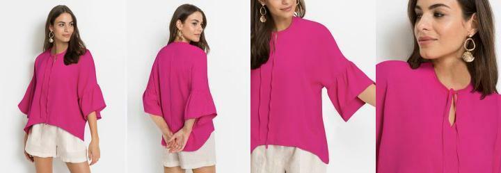 Bata Mangas Amplas Pink