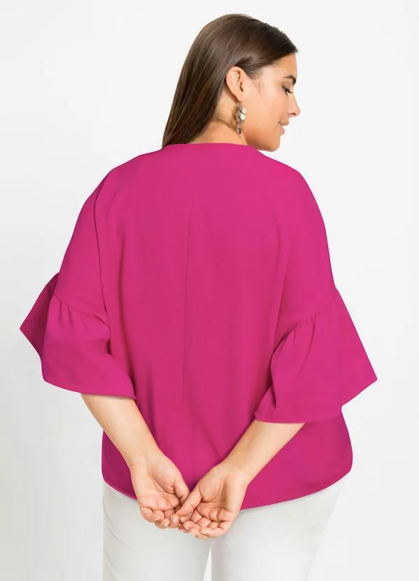 bonprix - Bata Mangas Amplas Pink 3