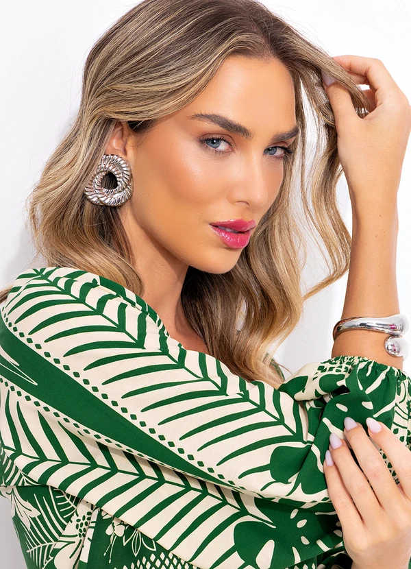 Farm - Bata Noite das Araras Verde 3