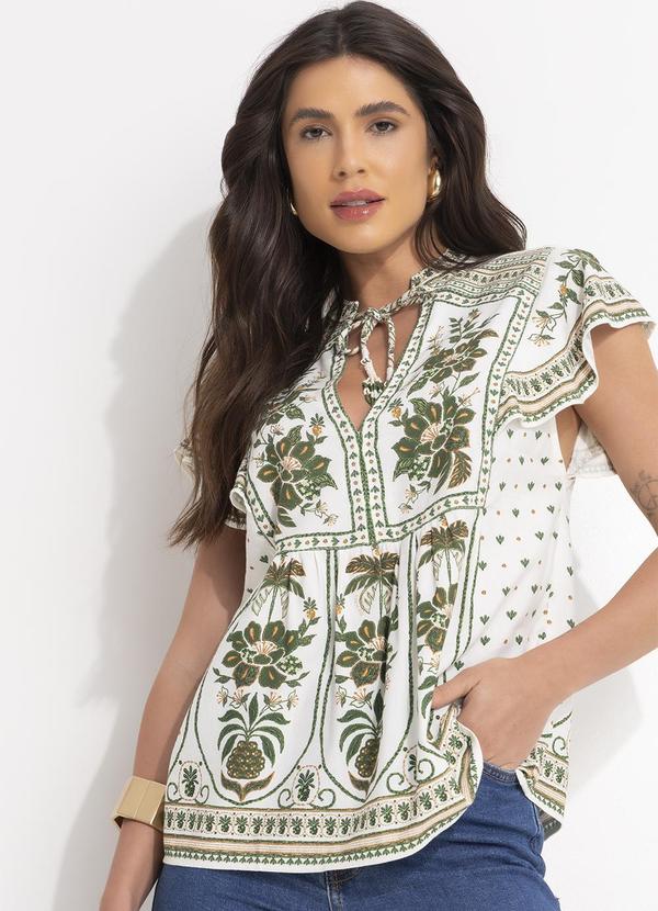 Farm - Blusa Bata Mari Off White 3