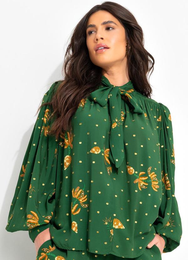 Farm - Blusa Brilho de Banana Verde