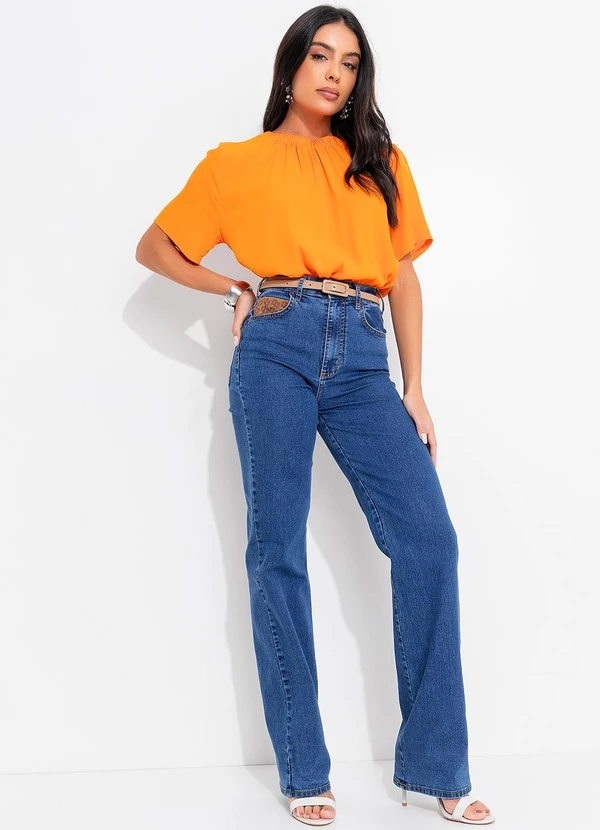 Colcci - Blusa em Viscose Laranja 3