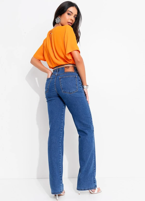 Colcci - Blusa em Viscose Laranja 4