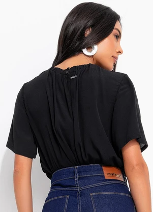 Colcci - Blusa em Viscose Preto - COLCCI
