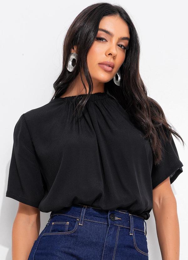 Colcci - Blusa em Viscose Preto