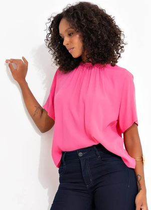 Colcci - Blusa em Viscose Rosa - COLCCI
