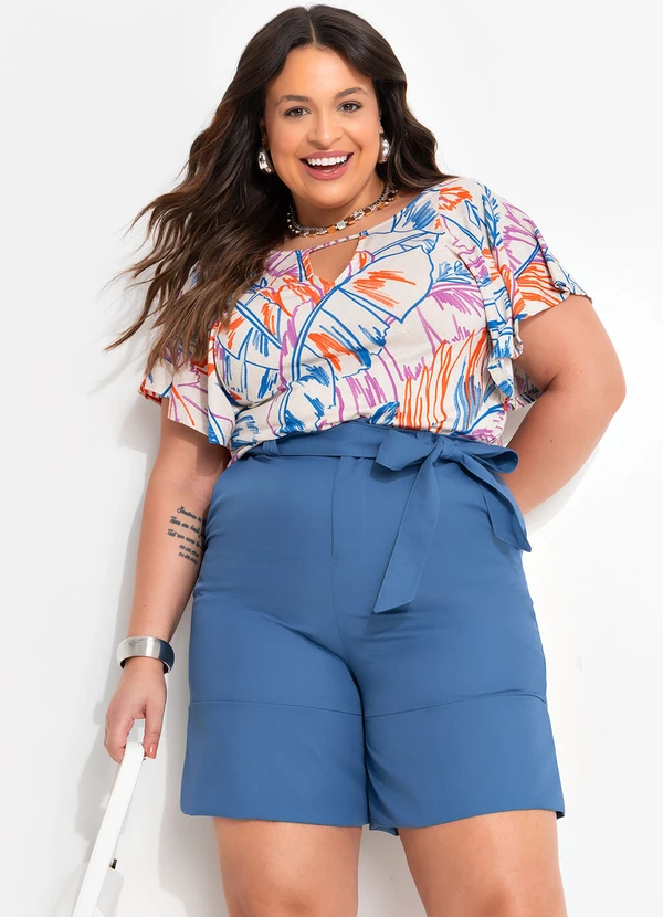 Quintess - Blusa Estampada em Malha de Viscose com Elastano 2