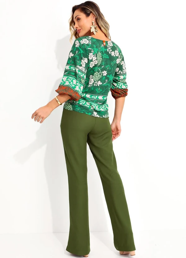 Colcci - Blusa Estampada Verde 4
