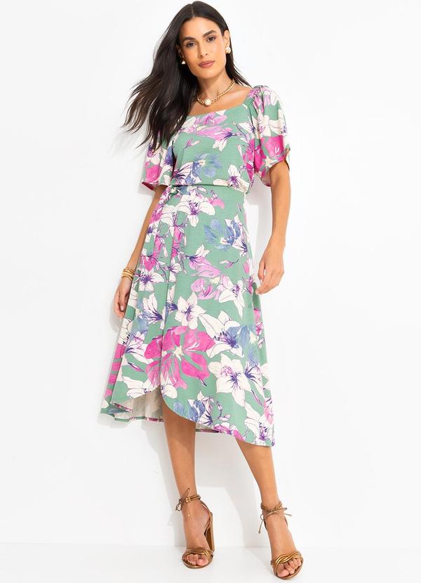 Quintess - Blusa Floral Artístico em Malha de Viscose 5