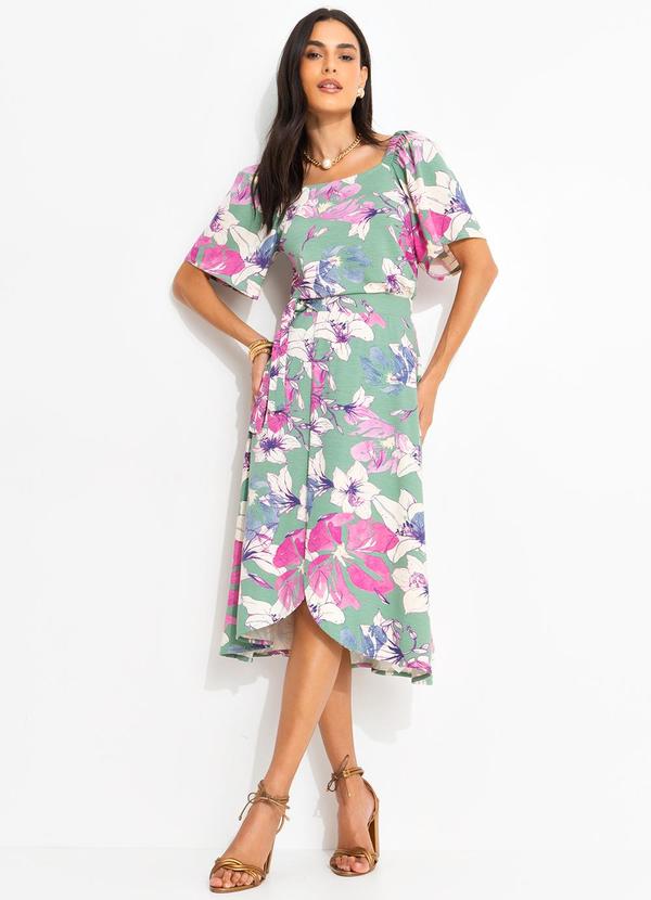 Quintess - Blusa Floral Artístico em Malha de Viscose 7