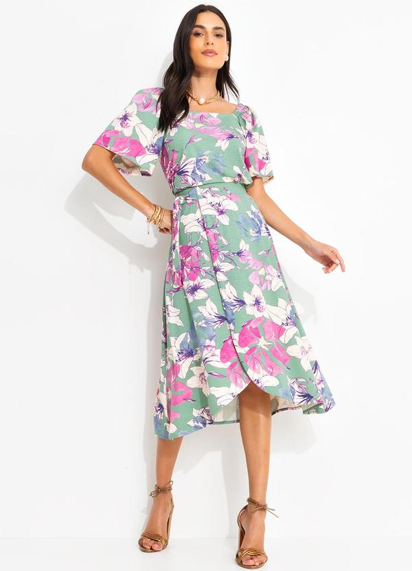 Quintess - Blusa Floral Artístico em Malha de Viscose 8