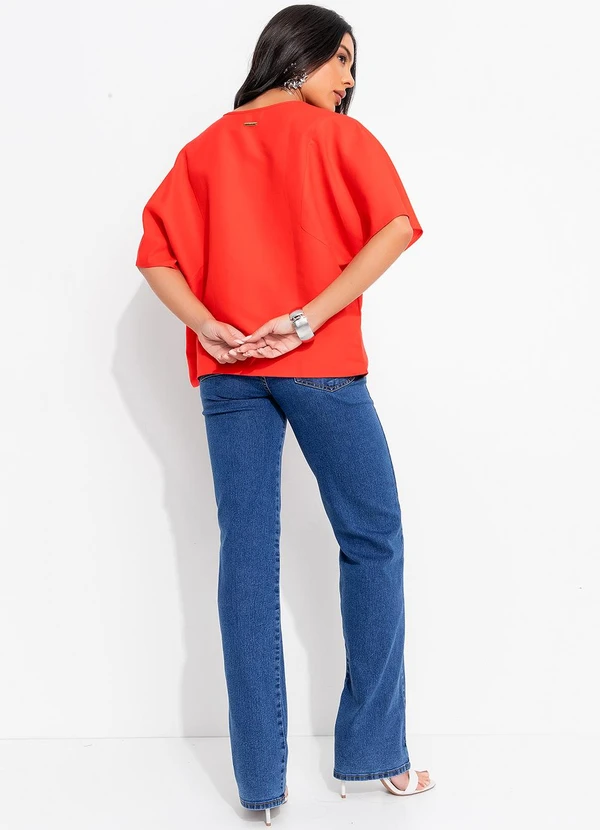 Colcci - Blusa Linho Vermelho 4