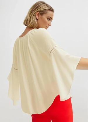 bonprix - Blusa Mantega em Viscose Plana - BONPRIX