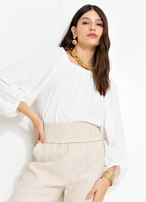 You Premium - Blusa Ml Ray Off White - YOU PREMIUM