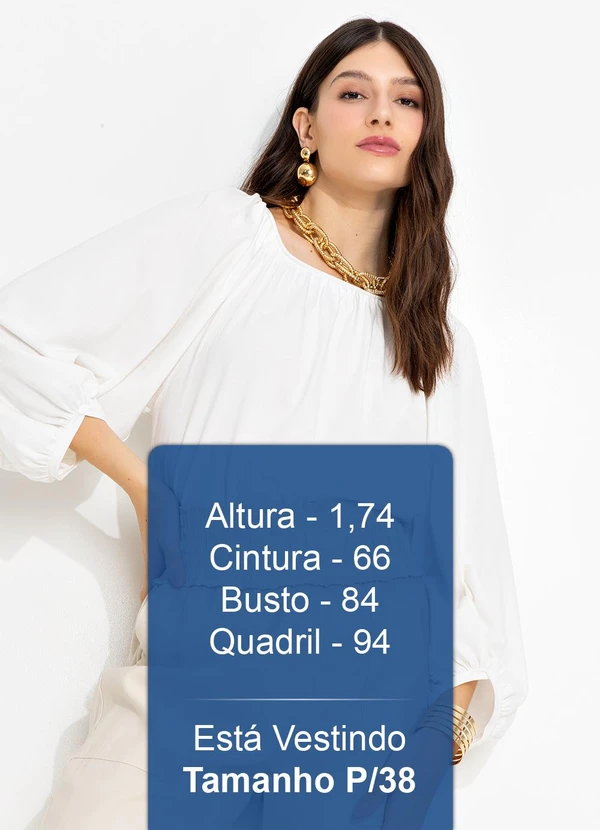 You Premium - Blusa Ml Ray Off White 5