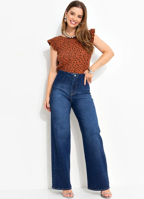 Quintess - Blusa Pinceladas em Malha de Viscose