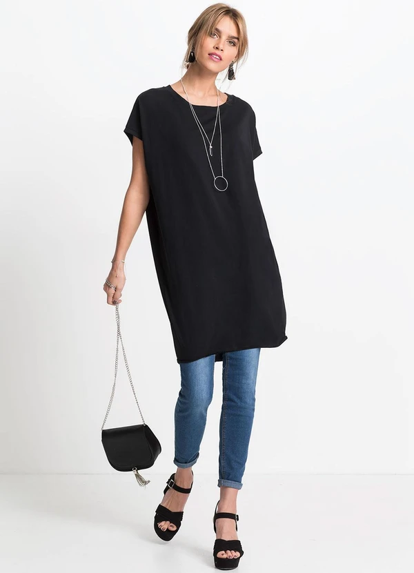 bonprix - Blusa Preta em Moletinho 3