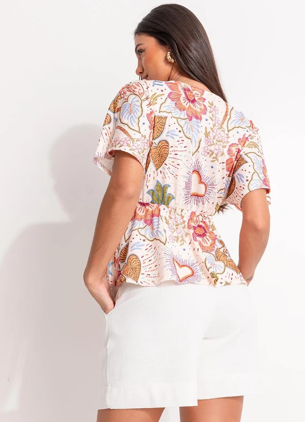 Quintess - Blusa Selva Colorida em Malha Texturizada 7