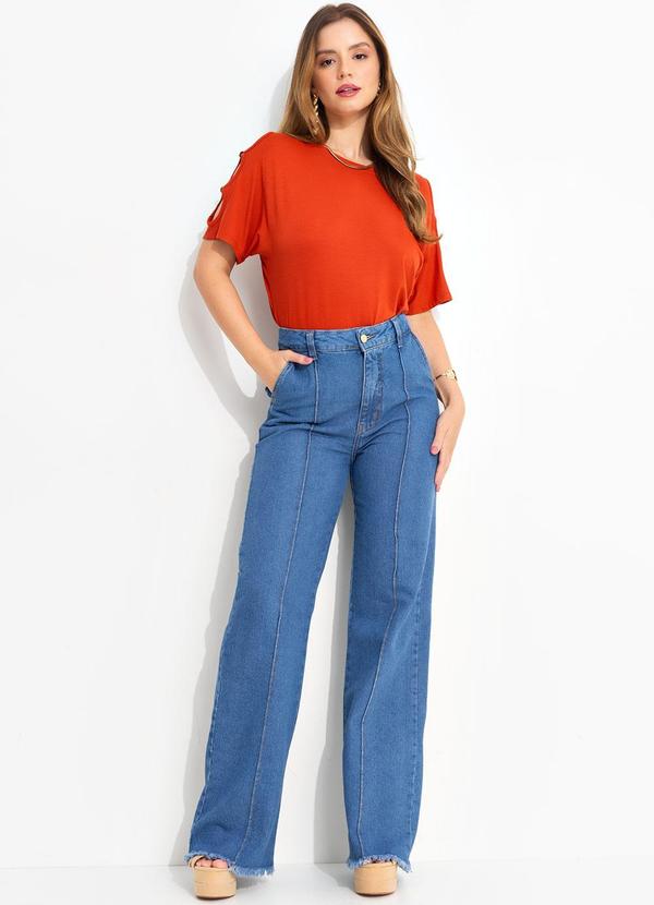 Quintess - Blusa Terracota em Malha de Viscose 5