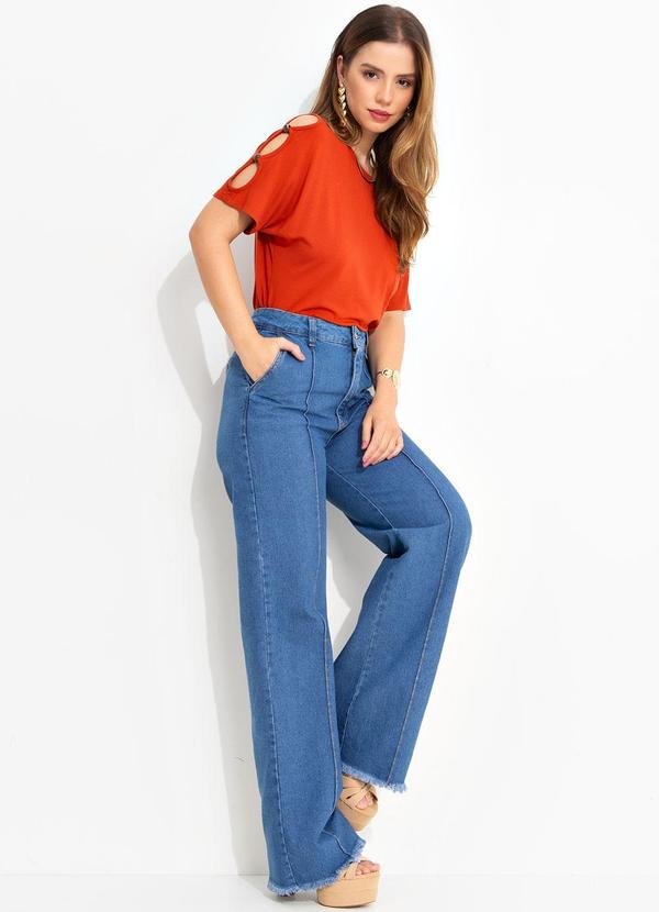 Quintess - Blusa Terracota em Malha de Viscose 6