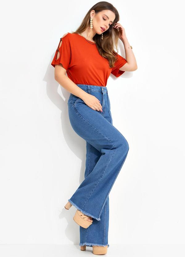 Quintess - Blusa Terracota em Malha de Viscose 7