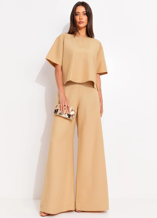 Colcci - Camiseta Viscolinho Bege 3