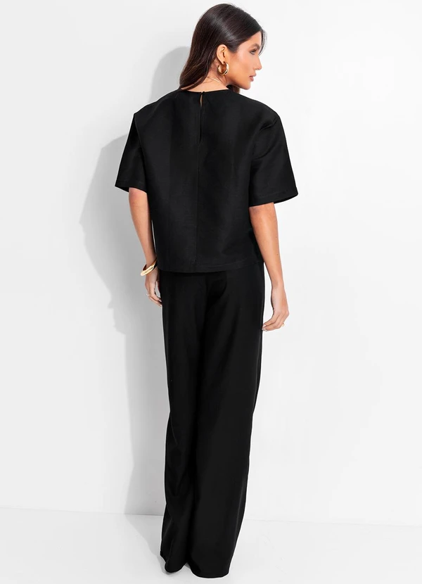 Colcci - Camiseta Viscolinho Preto 5