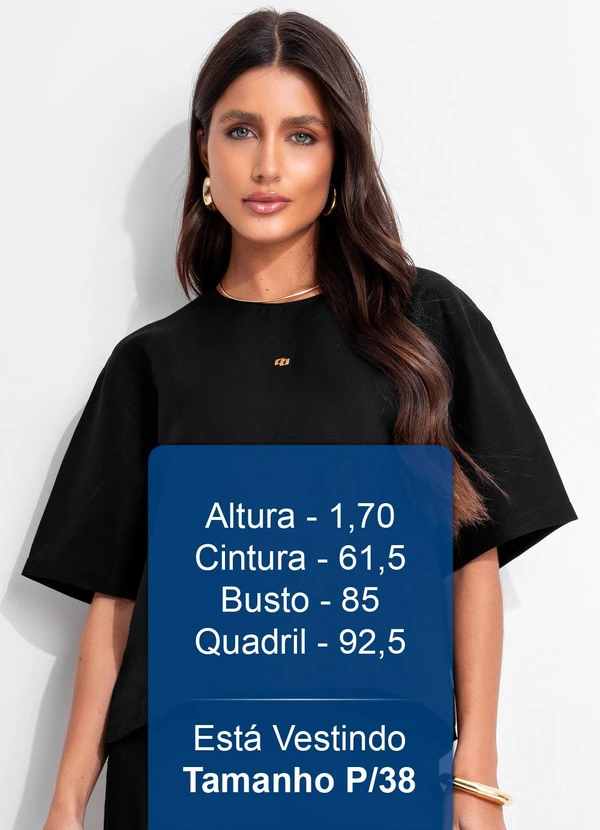 Colcci - Camiseta Viscolinho Preto 6
