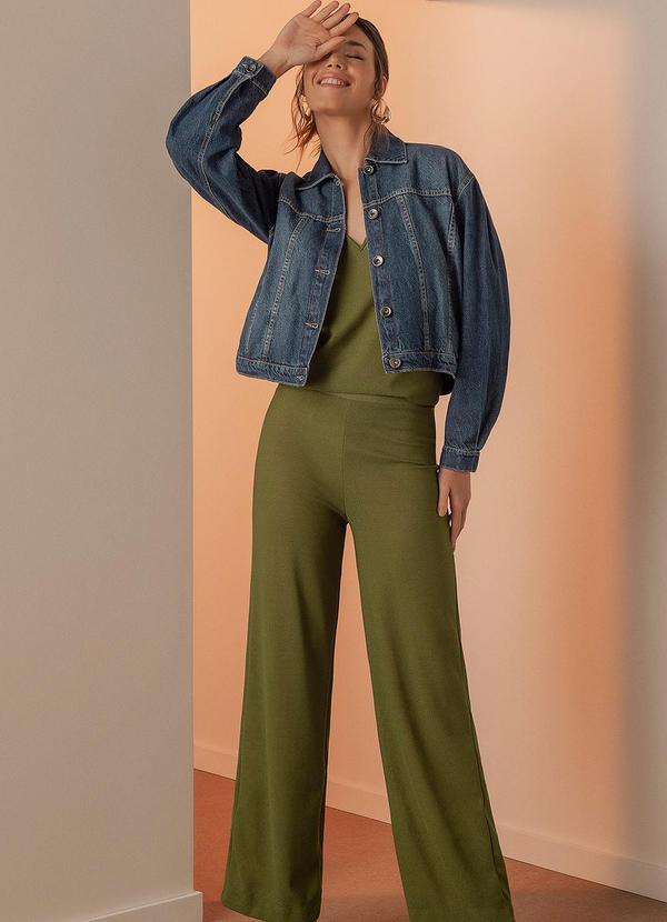 Linzzi - Jaqueta Oversized em Jeans Azul Escuro 4